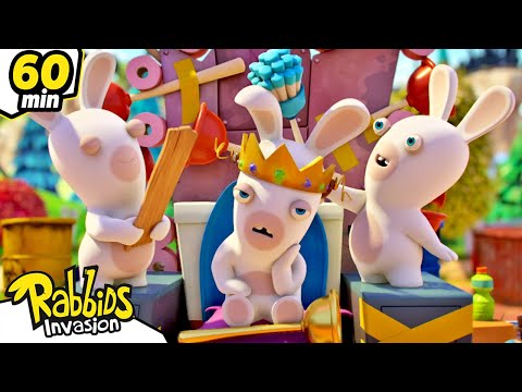 The Rabbids' leader 👑 | RABBIDS INVASION 🐰 | 1H Compilation | Cartoon for kids