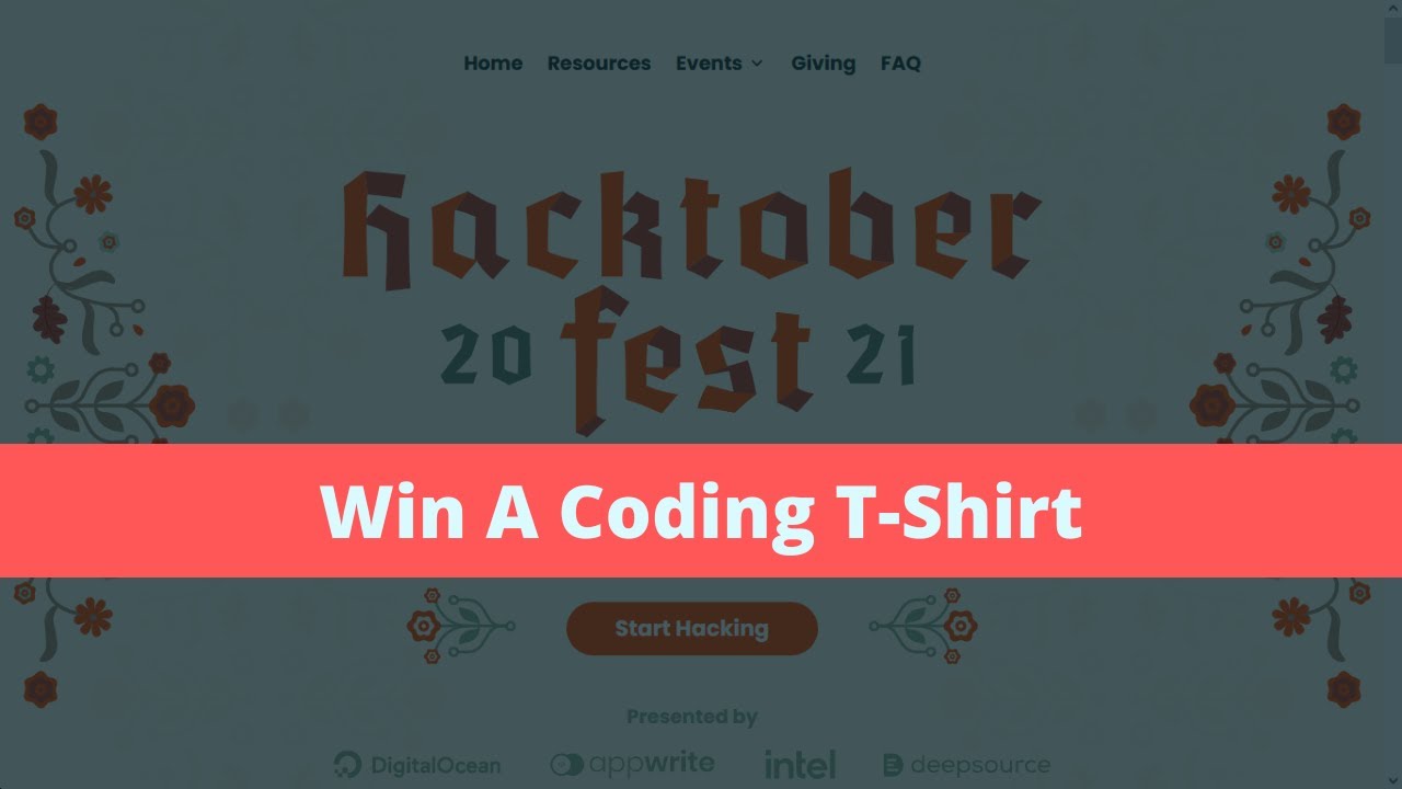Get A Chance To Win A Coding T-Shirt! - Hacktoberfest 2021