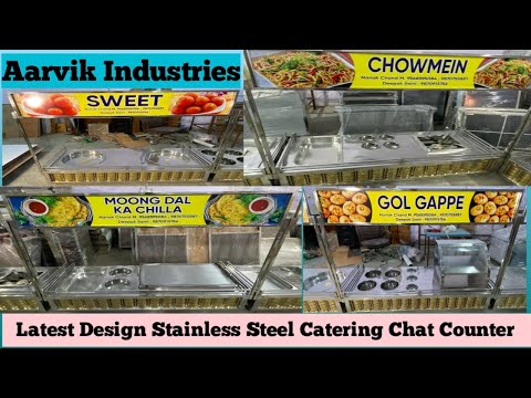 Stainless Steel Catering Chat Counter