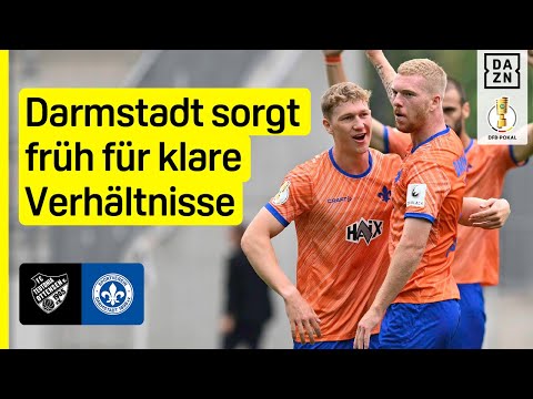 Nürnberger eiskalt! Darmstadt siegt glanzlos: Teutonia Ottensen - SV Darmstadt 98 | DFB-Pokal | DAZN