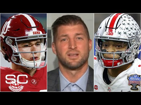 麥克-瓊斯或賈斯汀-菲爾德。誰在全國錦標賽上有優勢？| 體育中心 (Mac Jones or Justin Fields: Who has the edge in National Championship? | SportsCenter)