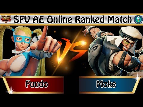 SFV AE Online Ranked Match｜Fuudo (Mika) vs Moke (Rashid)