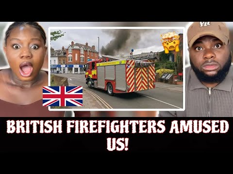 Foreigners Reacts to British Firefighters responding to lorry on fire and exploding in Weybridge