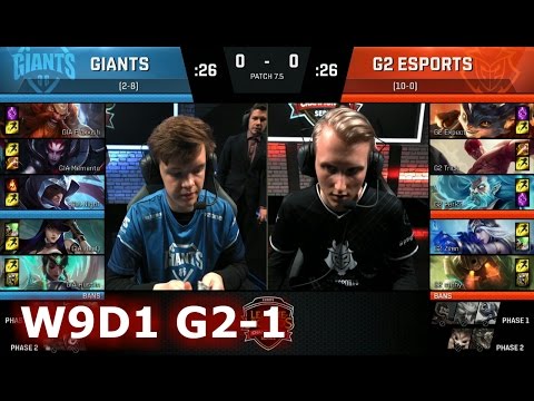 GIANTS vs G2 eSports | Game 1 S7 EU LCS Spring 2017 Week 9 Day 1 | GIA vs G2 G1 W9D1 1080p