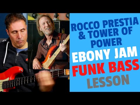 Learn this awesome Rocco Prestia and Tower of Power Bass line to Ebony Jam (#12)
