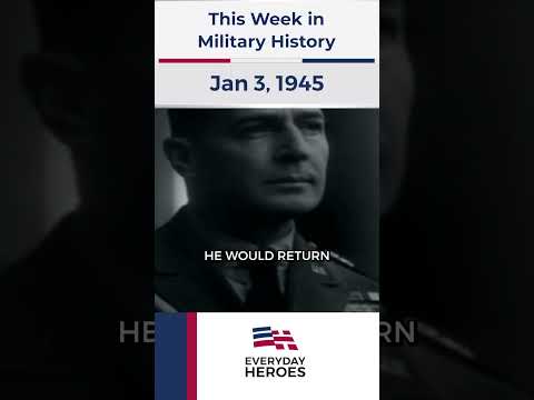 General Douglas MacArthur was placed in command of all U.S. ground forces on January 3rd, 1945