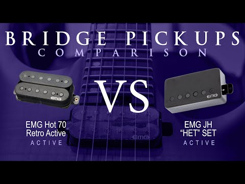 EMG HOT 70 RETRO ACTIVE vs EMG JH HET SET - Bridge Pickup Guitar Tone Comparison Demo