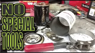 How to Quickly Open Oil Filters for inspection NO GRINDER NO SAWS