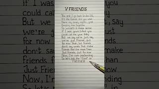 Download lagu FRI(END)S Lyrics - Song by V #friends #bts #song #lyrics mp3