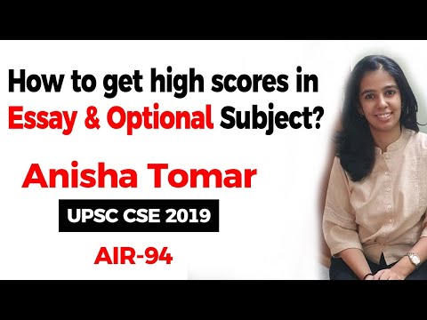 UPSC CSE 2019 Topper Interview, How to score high in Essay & Optional Subject? Anisha Tomar AIR 94