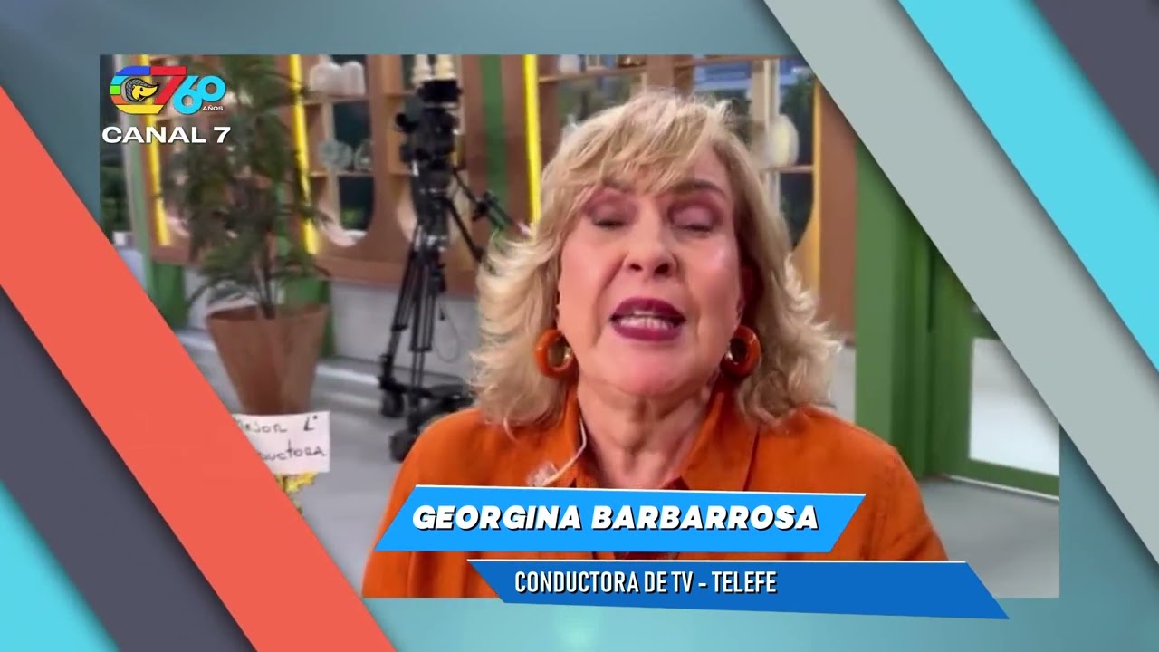 ¡Felices 60 años Canal 7! El saludo de Georgina Barbarrosa