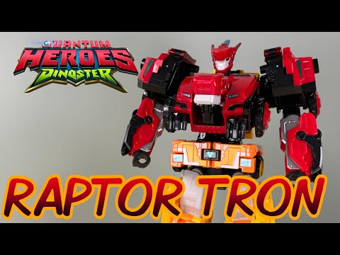 Robots that fuse Dinosaurs and trucks. THEN COMBINE! | Quantum Heroes Raptor Tron