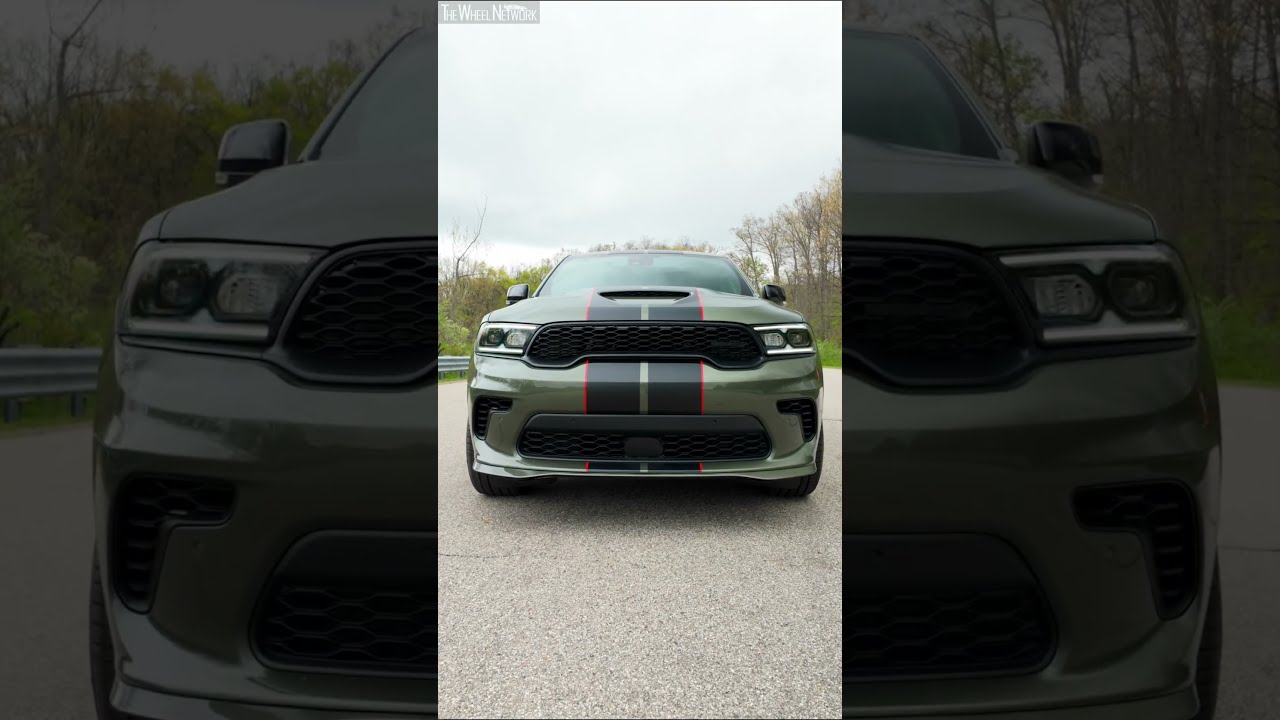 2027 Dodge Durango GT HEMI – Green Machine with Flame Red Stripes  #automobile #suv #dodge