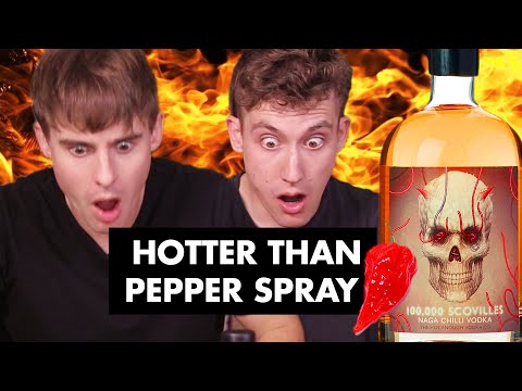 Trying the World's Weirdest Alcohols… (Naga Chili Vodka!?)