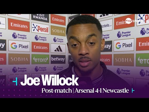 "THEY'RE A REALLY TOP SIDE!" | Joe Willock | Arsenal 4-1 Newcastle | Premier League