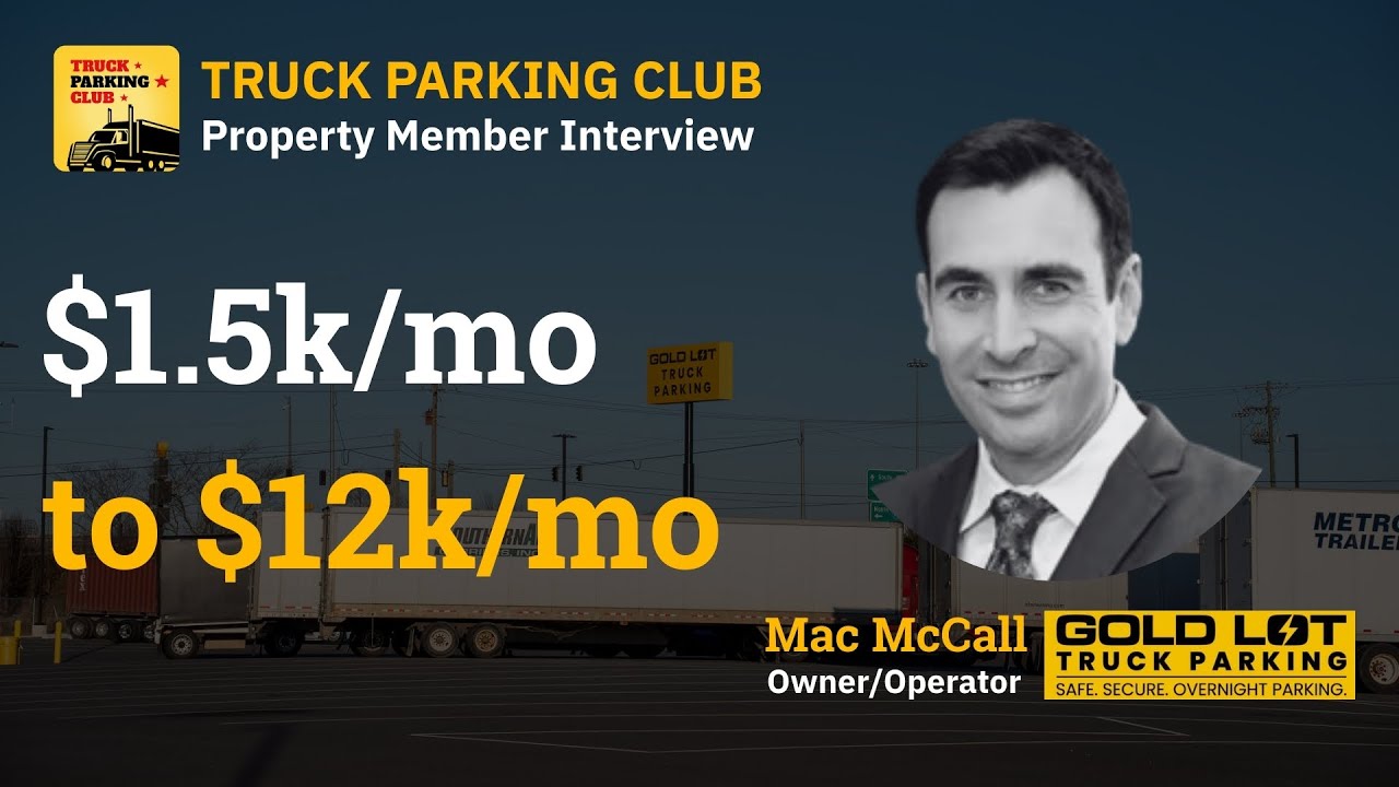 Gold Lot Truck Parking — Truck Parking Club case study