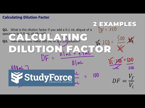Calculating Dilution Factor