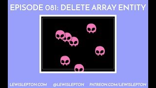 Episode 081 - delete array entity