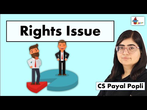 What is Rights Issue? | Rights Issue of Shares | Meaning of  Rights Issue | Company Law