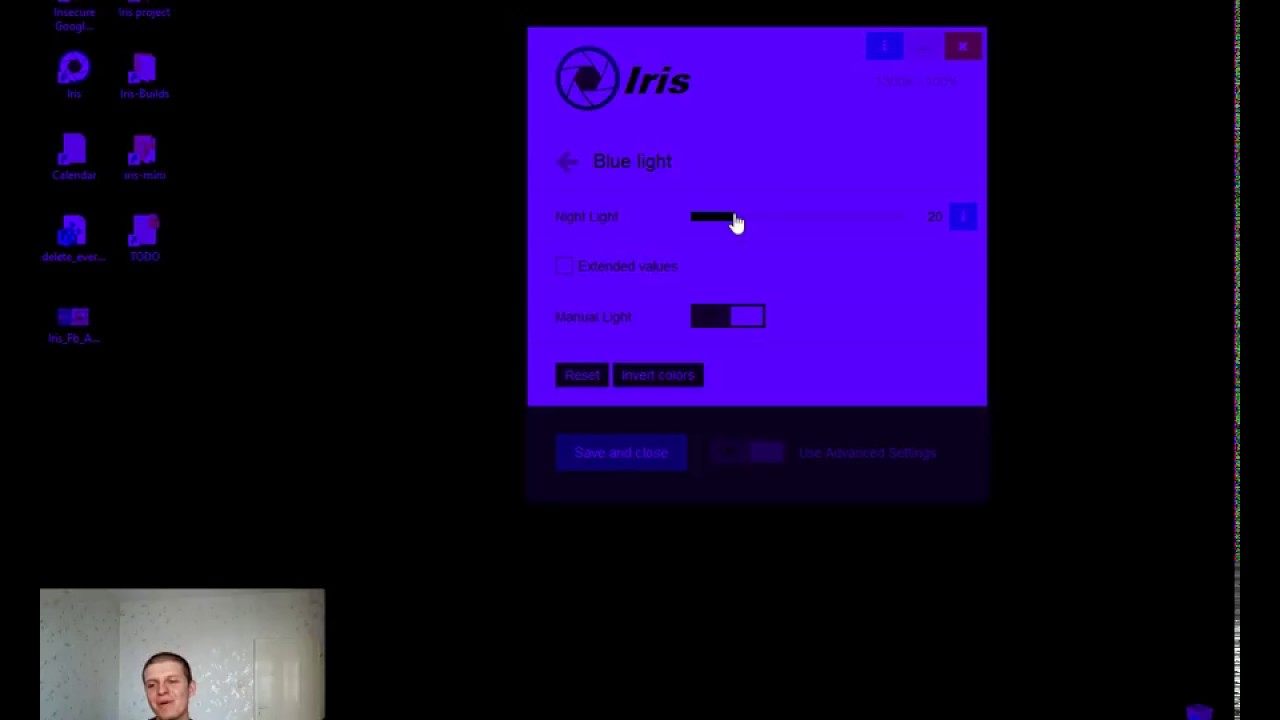 Iris - What is the Color Scheme page for in Iris?