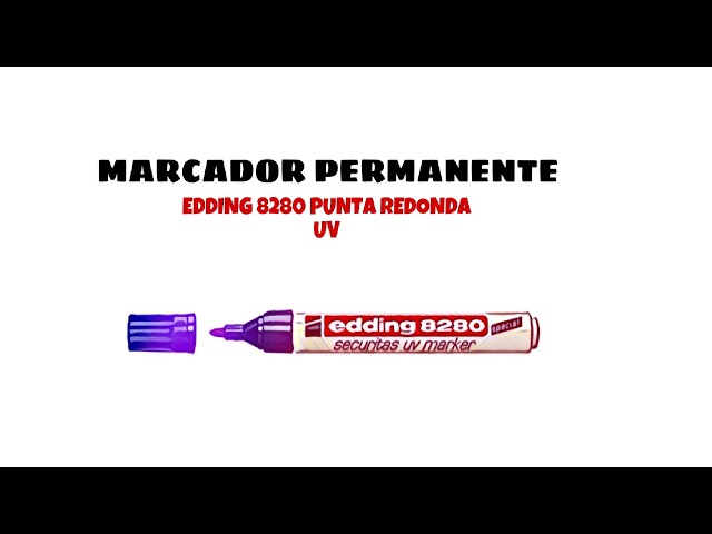 Vídeo relacionado con edding 4-8280100_2 - Rotulador permanente para rayos UV (2 unidades)