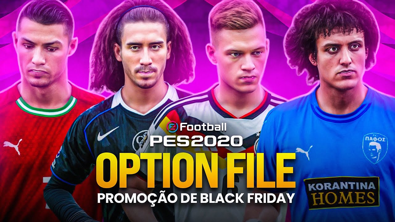 PES 2020 Atualizado 2026 🚀 Option File + Promoção de BLACK FRIDAY!