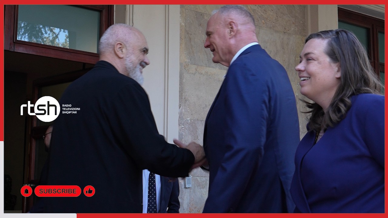 Edi Rama pret në kopshtin e Kryeministrisë përfaqësinë e Kongresit të SHBA-ve