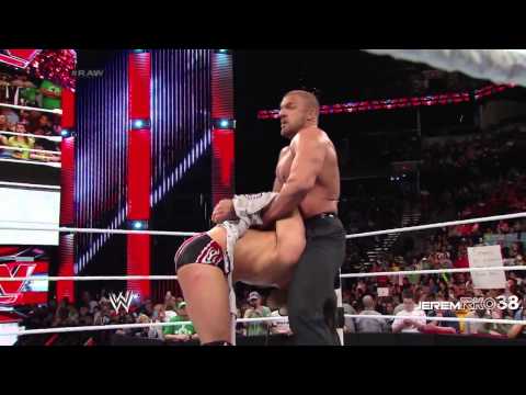 Triple H Pedigree on Daniel Bryan - Raw - March 17, 2014