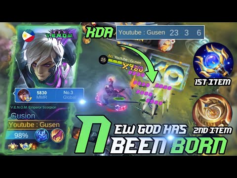 23 Kill Change Your Build! Gusion Gusion Fast Hands Gameplay - Build Top 1 Global Gusion 2023 ~ MLBB