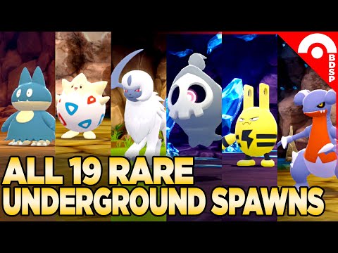 All 19 Rare Grand Underground Spawns in Pokemon Brilliant Diamond & Shining Pearl