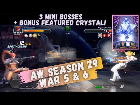 Alliance War Season 29 War 5 & 6 - SSx-1 - Bonus Featured Crystal pop! Marvel Contest of Champions