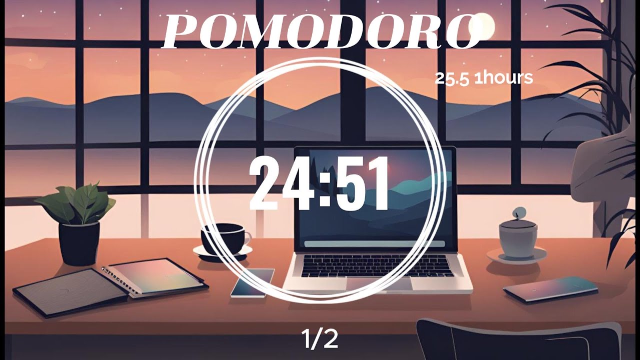 Pomodoro Timer  25/5 CHILL MORNING|WEDNESDAY MORNING STUDY | LOFI beats☘️ for Study 🎹& Work🎧| 1 hour
