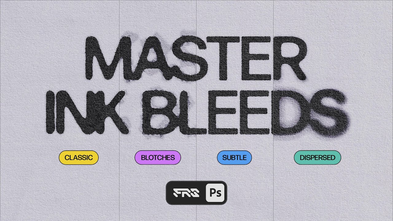 Master Ink Bleed Effects | Photoshop Tutorial