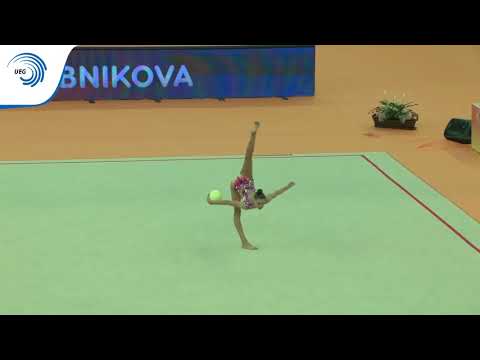 Daria Trubnikova (RUS) - 2018 Rhythmic Europeans, qualification junior ball