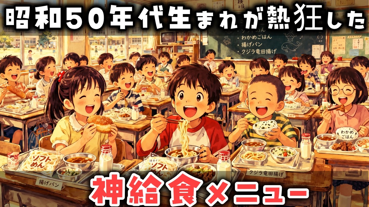 【ゆっくり解説】もう二度と食べられない…昭和50年代生まれが熱狂した『神給食メニュー』
