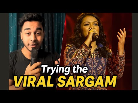 Trying the VIRAL SARGAM by Mayuri Saha (Indian Idol) | cover by Anurag C.