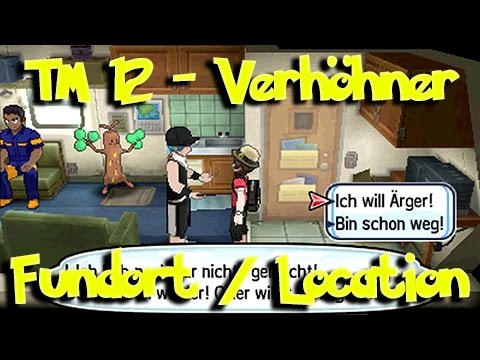 Pokémon Sonne / Mond: TM 12 - Verhöhner / Taunt - [Fundort / Location]