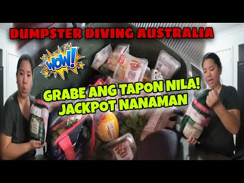 DUMPSTER DIVING | Hala ba't tinapon ng Grocery ang mga to! Grabe kasayang naman!