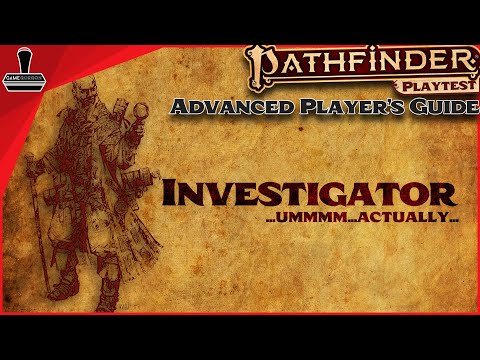 Pathfinder Advanced Players Guide Playtest : The Investigator | GameGorgon