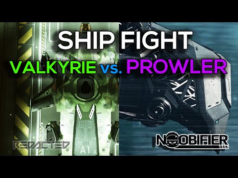 Ship Fight - Valkyrie vs Prowler - Star Citizen