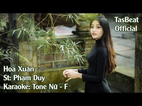 Karaoke Hoa Xuân - Tone Nữ | TAS BEAT