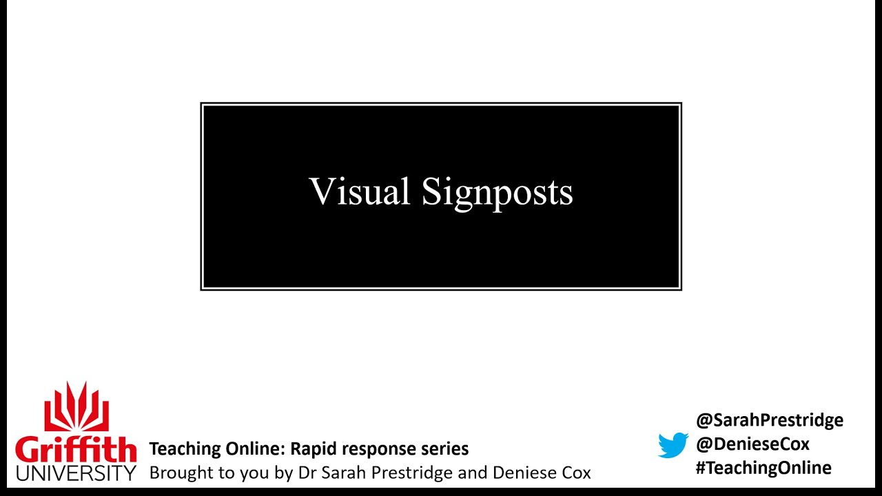 Visual signposts