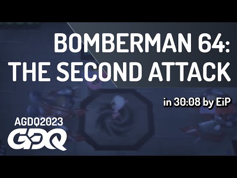Bomberman 64: the Second Attack by EiP in 30:08 - Awesome Games Done Quick 2023