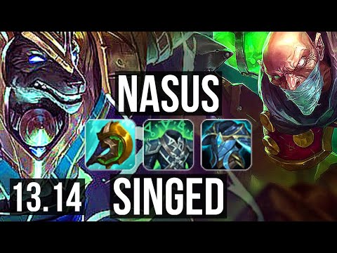 NASUS vs SINGED (TOP) | 4/1/9 | EUW Master | 13.14