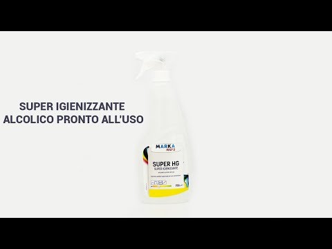 Super igienizzante, alcolico pronto all'uso