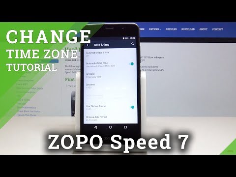 How to Set Up Date & Time on Zopo Speed 7 - Date & Time Zone
