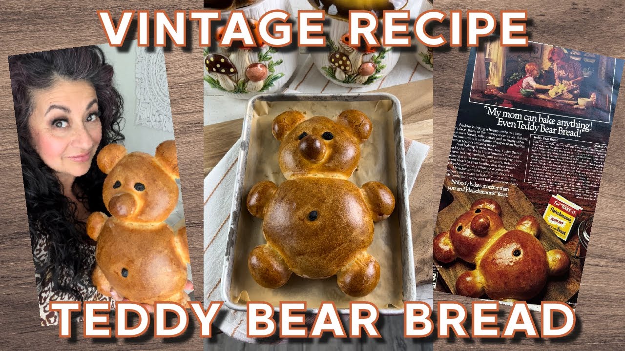VINTAGE RECIPE for TEDDY BEAR BREAD