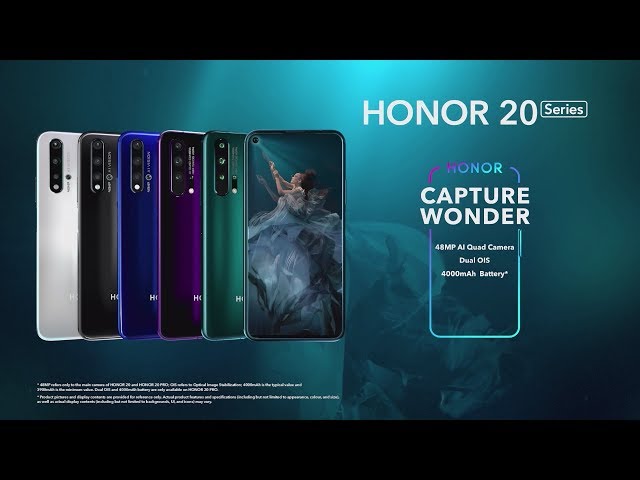 Honor 20 Pro 8/256GB Dual SIM Negro Púrpura Libre video