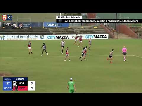 Rd 15 SANFL Snapshot - West's Tom Keough juggles and goals