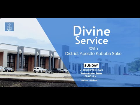DIVINE SERVICE CONDUCTED BY THE DISTRICT APOSTLE KUBUBA SOKO FROM MUSI-O-TUNYA CHURCH, LIVINGSTONE